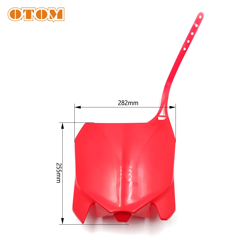 OTOM Front Plastic Number Plate Fender Cover Fairing For HONDA CRF250R 2014-2017 CRF450R 2013-2016 Dirt Bike Enduro Accessories