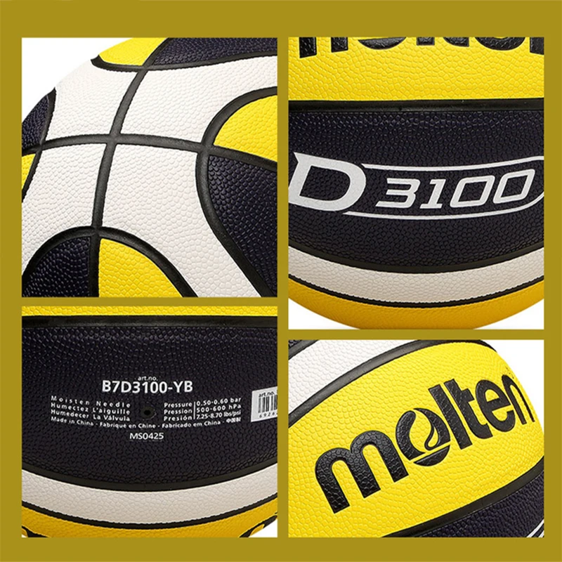 2025 كرات كرة السلة الجديدة المنصهرة الحجم الرسمي 7/6/5 PU ارتداء مقاومة في الهواء الطلق داخلي كرة السلة لعبة التدريب الرجال baloncesto