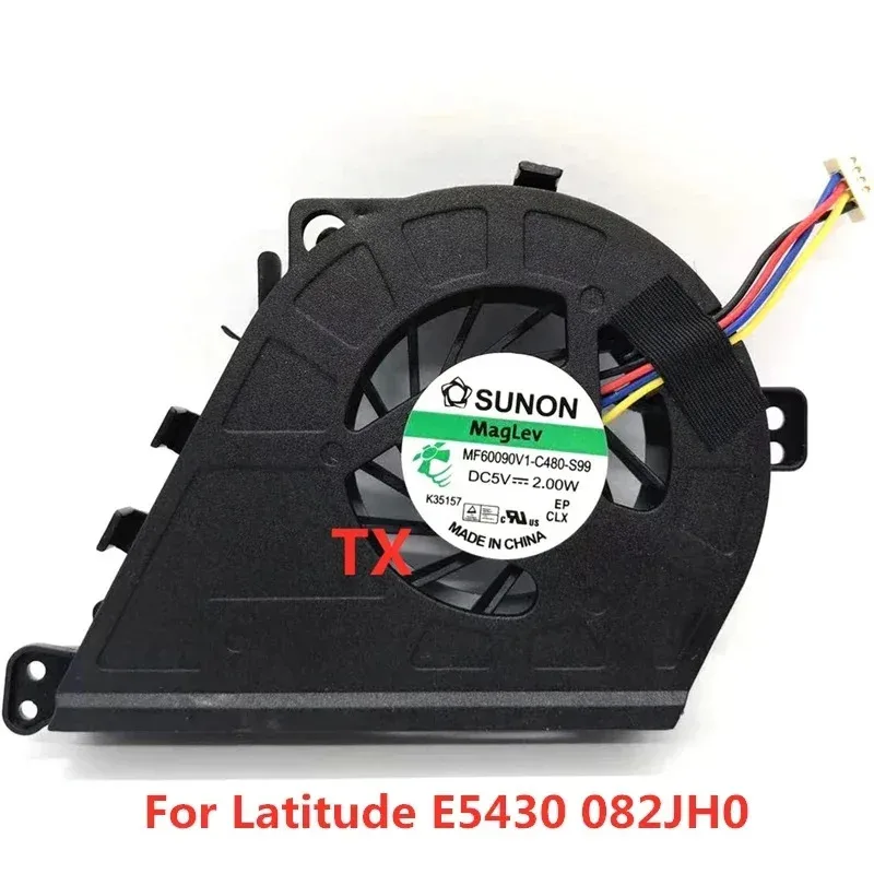

Новый вентилятор охлаждения процессора ноутбука для Dell Latitude E5430 Fan 82JH0 082JH0 BATA0613R5H-006 DC5V
