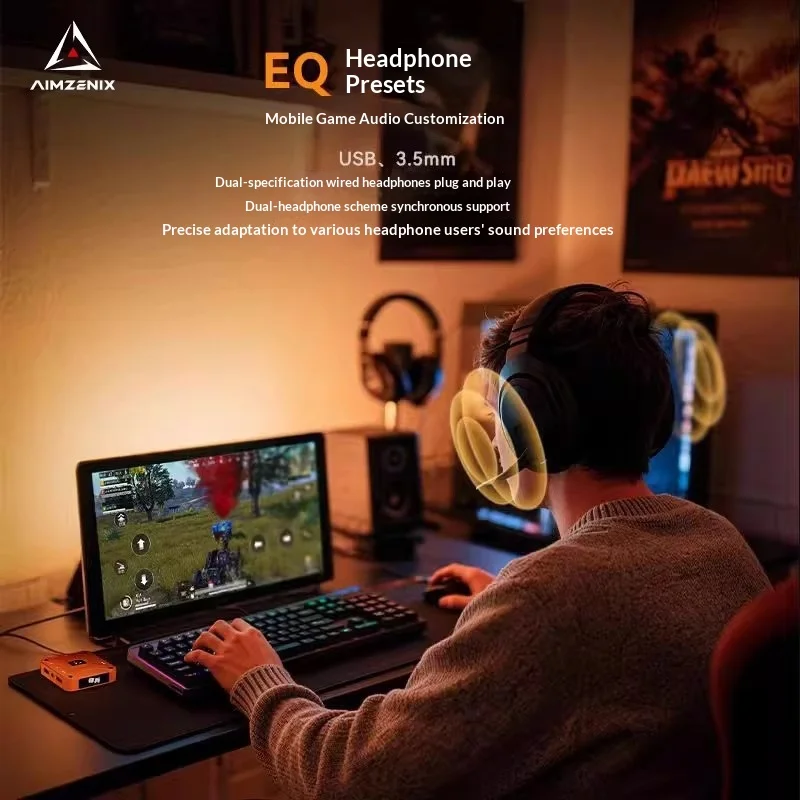 AIMZENIX AX360M é adequado para conversor de teclado e mouse Apple