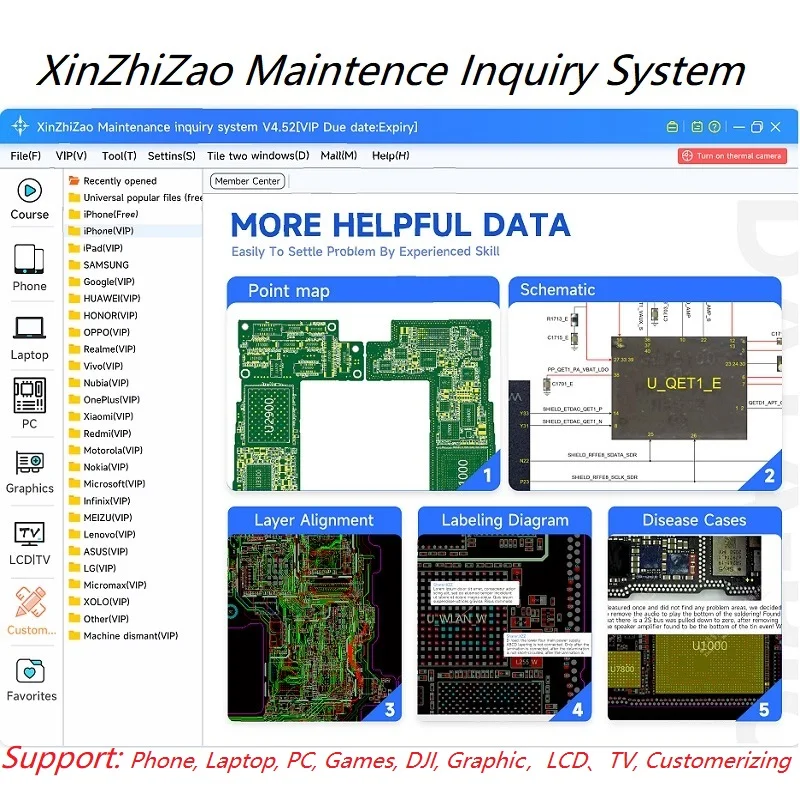 

XZZ VIP Tool Dongle Activation Code For MacBook iPhone 17 14 Surface Pro 5 Nitenndo Schematic Bitmap Data From Real Repair Cases