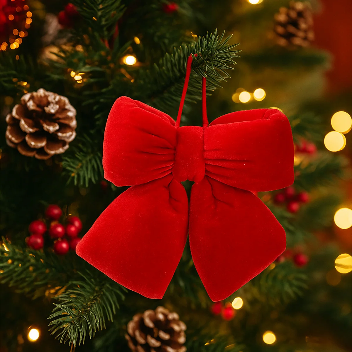 

Christmas Tree Bow Decoration Merry Christmas Decoration for Home 2025 Pendant Xmas Ornaments Navidad Natal New Year Gift 2026