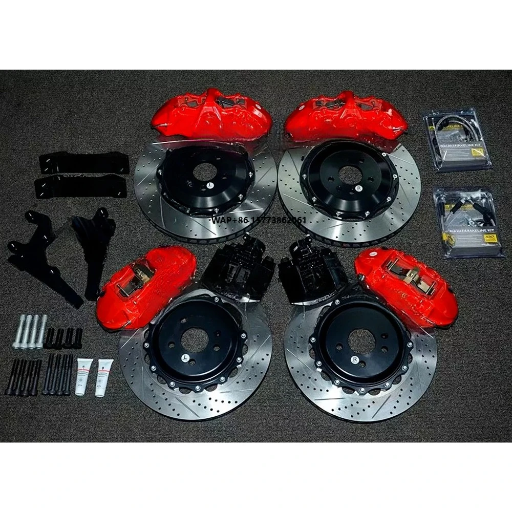 TEI Forged Brake Kit 6 Piston Caliper 405x34 MM 4 Piton Caliper with Ebrakes 20 Inch Wheel for MODEL X MODEL S 2012-2019