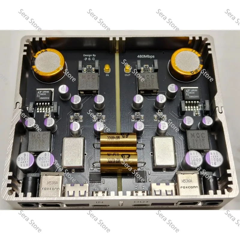 USB isolation + data reforming, USB washing water. The rate is 480Mbps