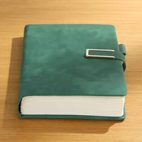Vintage A5 leather notebook with personalized soft cover - perfect for business meetings and college life 6