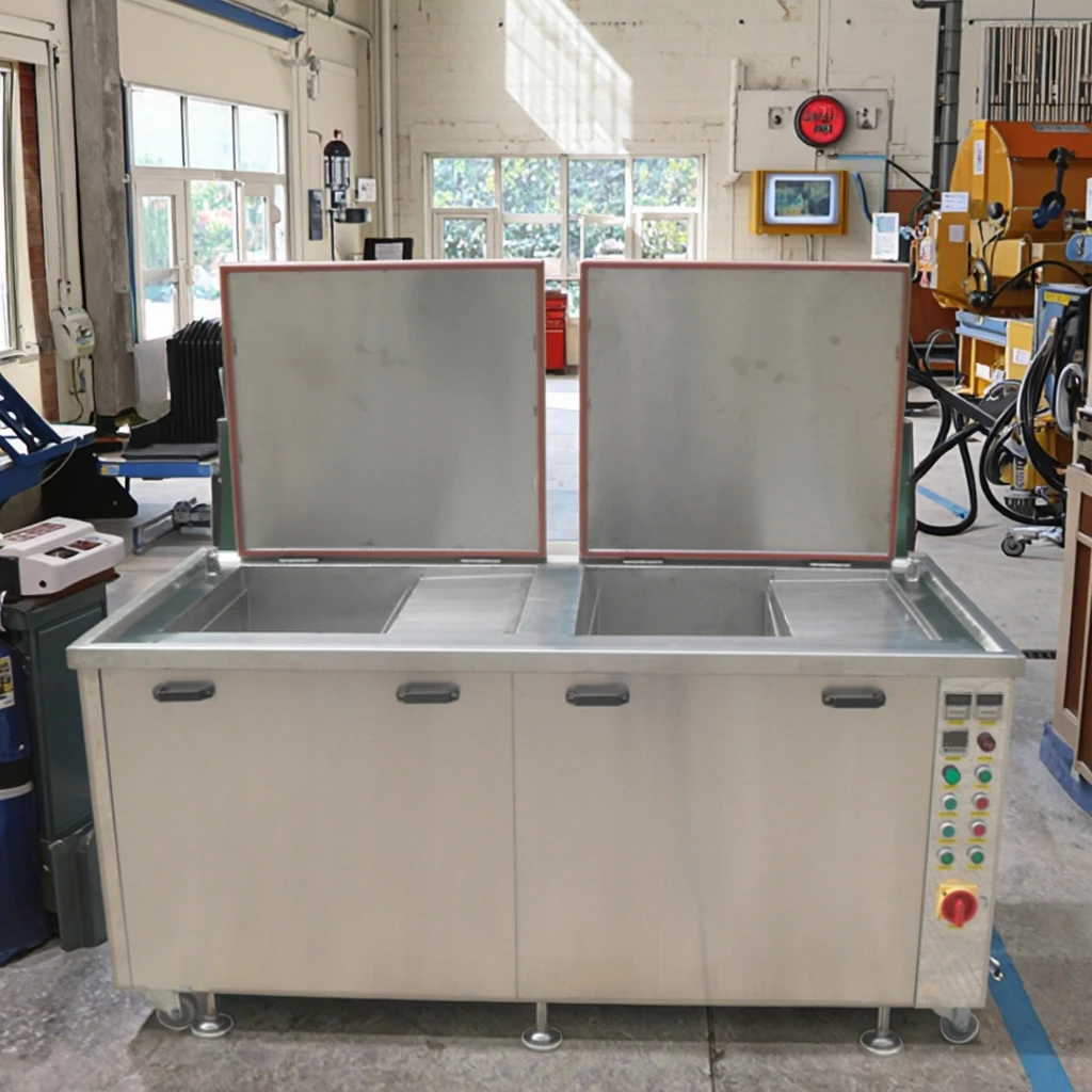 45L To 1500L Industrial Two Tanks Engine Block Ultrasonic Bath Ultrasonic Cleaning Machine For Large Hardware Parts 40kHz