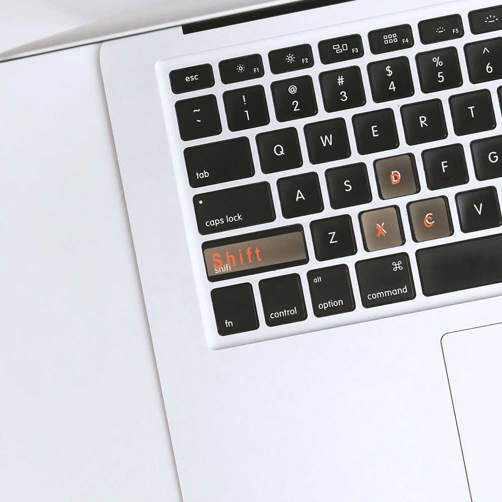 

2 Sheets Keyboard Stickers English Laptop Computer Pvc Self-adhesive Desktop Notebook