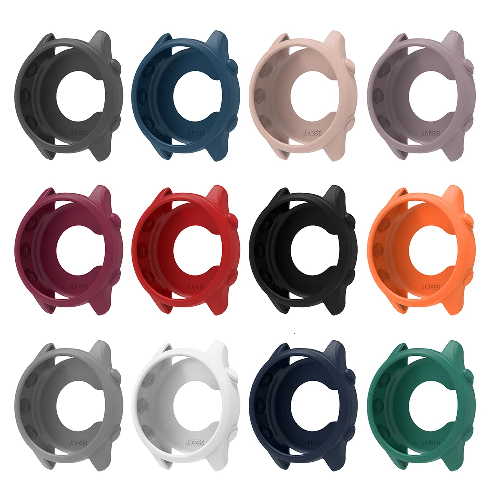Silicone Protective Case + Strap For Garmin Forerunner 255 265 Soft Protector Cover Shell