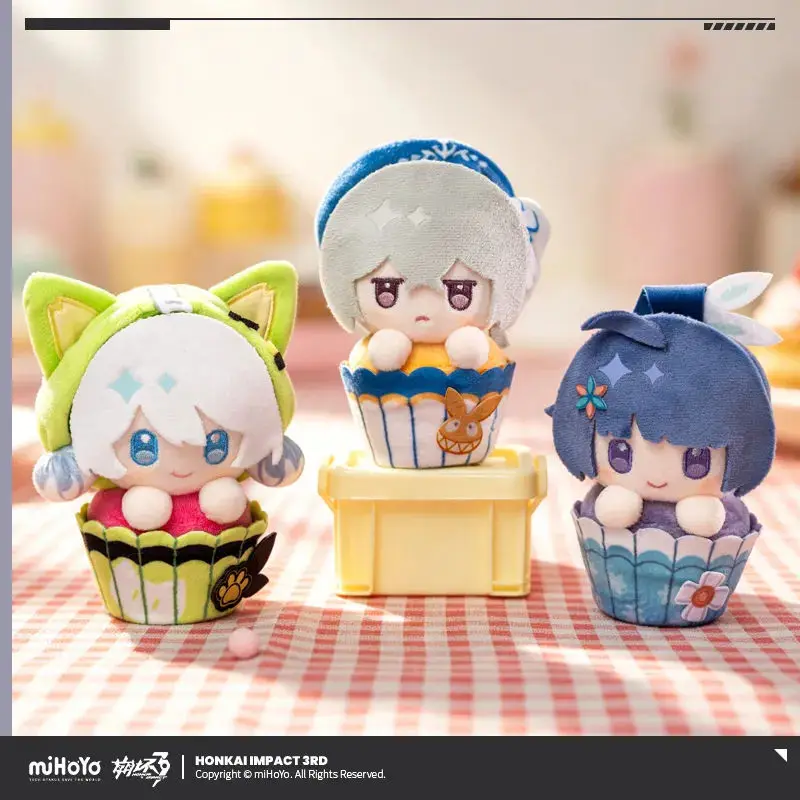 [Genuine] miHoYo Game Honkai Impact 3rd Plush Pendant Kiana Elysia Raiden Mei Seele Anime Accessory Keychain Cosplay Xmas Gifts