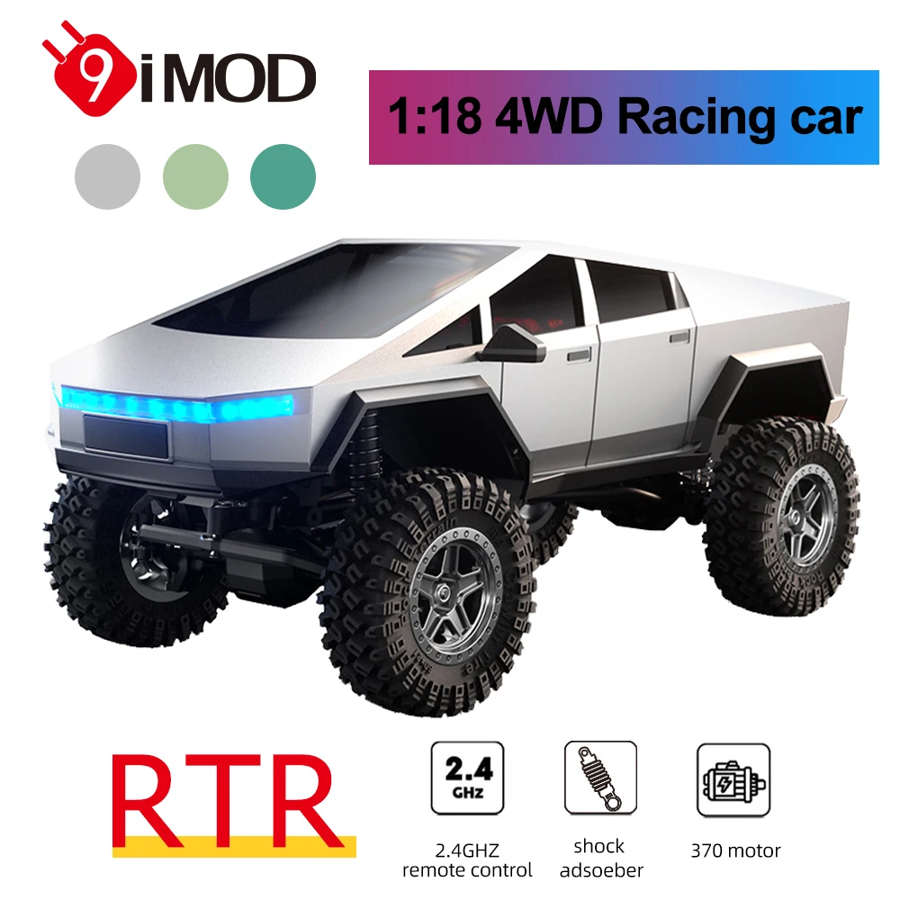 

9IMOD RC Car 1:18 Scale Four-driving Car 12KM/H High Speed Car 2.4Ghz Switchable Lighting