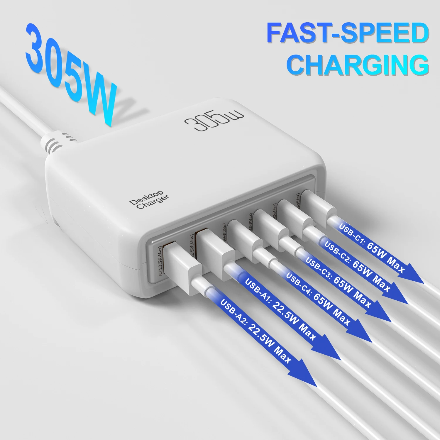 305W 6Ports Charger… - image