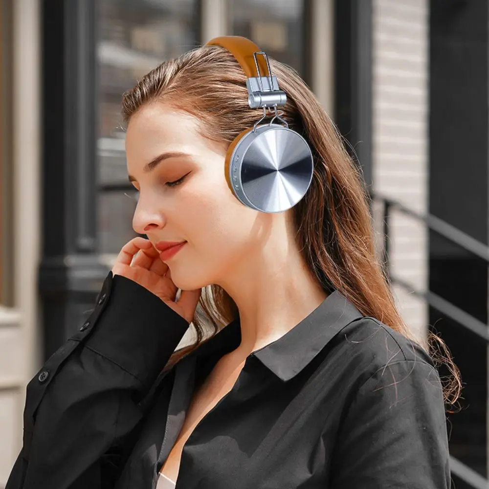 

Classic HIFI Retro Wireless Headset Foldable Millennium Wind Wireless Headphones Over Ear Earbud Retro Headphone Outdoor Mp3