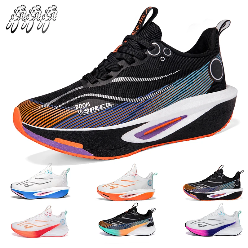 

New Unisex Running Shoes Marathon Carbon Running Shoes Sports Shoes Lightweight Cushioning Breathable Sports Shoes