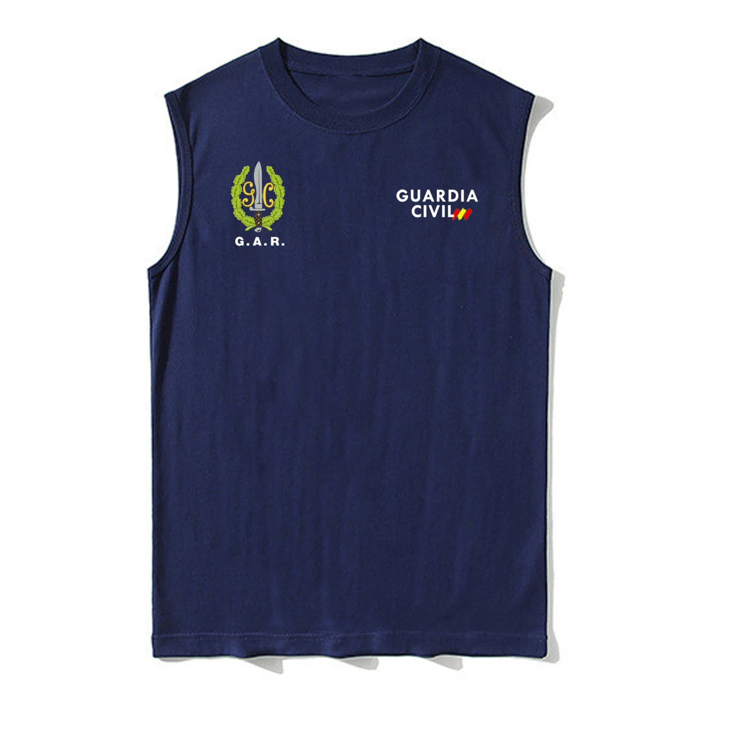 Spanish Guardia Civil Rapid Action Group GAR Tank Top 100% Cotton O-Neck Summer Casual Mens Vest Sleeveless Tee Shirt Streetwear