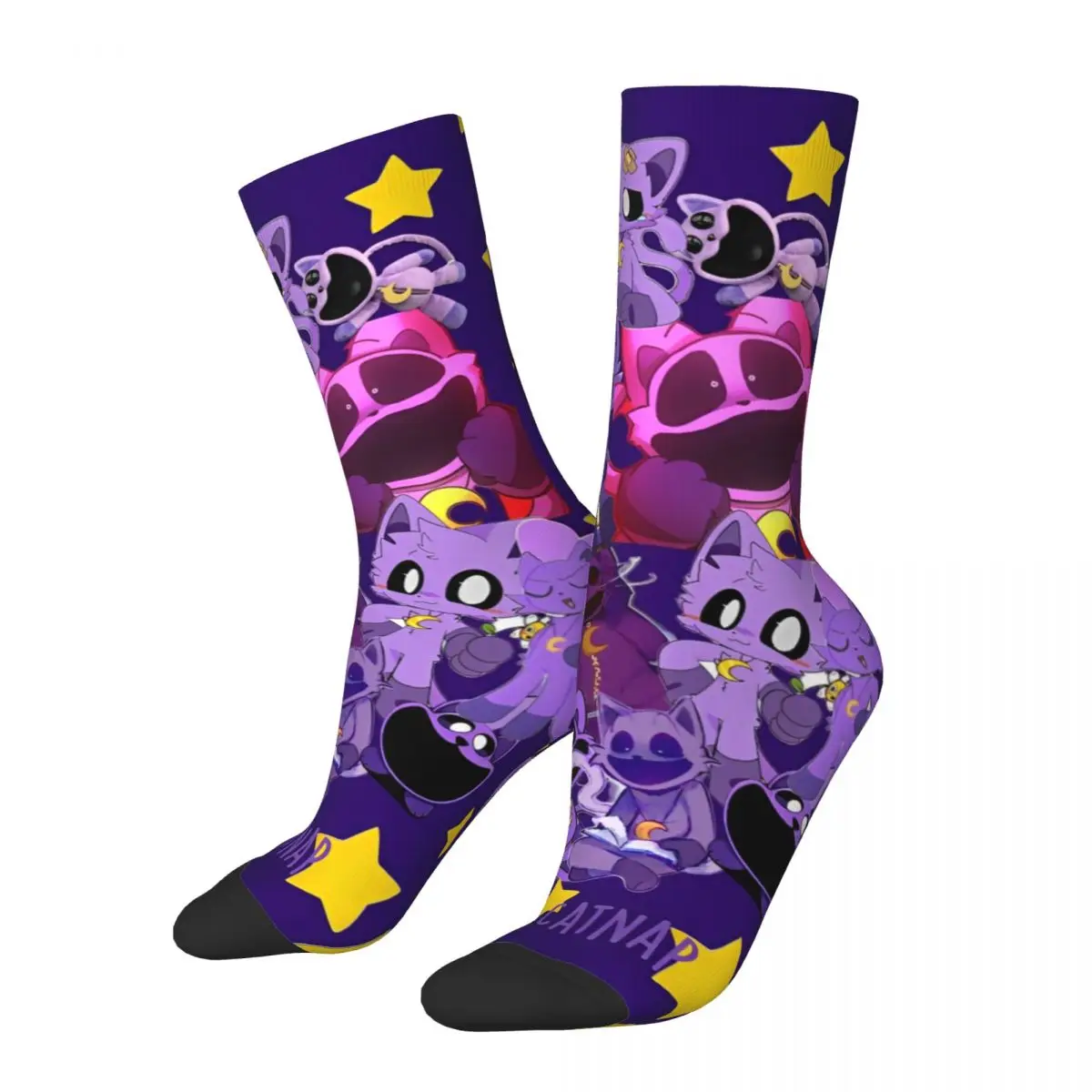 

New Men's Socks Harajuku Cartoon Catnap Smiling Critters Sock Polyester Skateboard Women Socks Spring Summer Autumn Winter