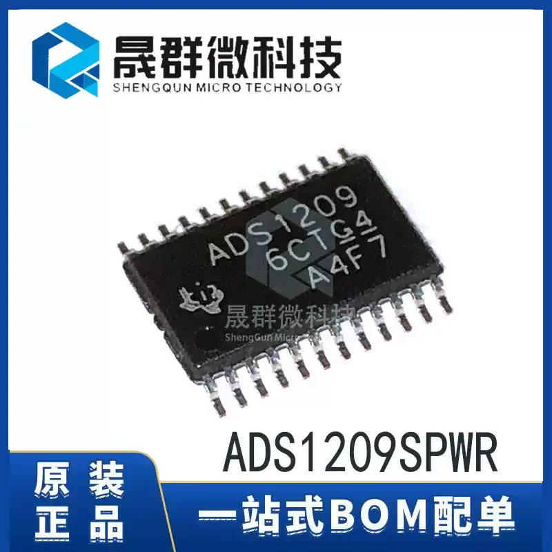 Brand new original ADS1209SPWR ADS1209 TSSOP-24 16 bit analog-to-digital converter chip IC