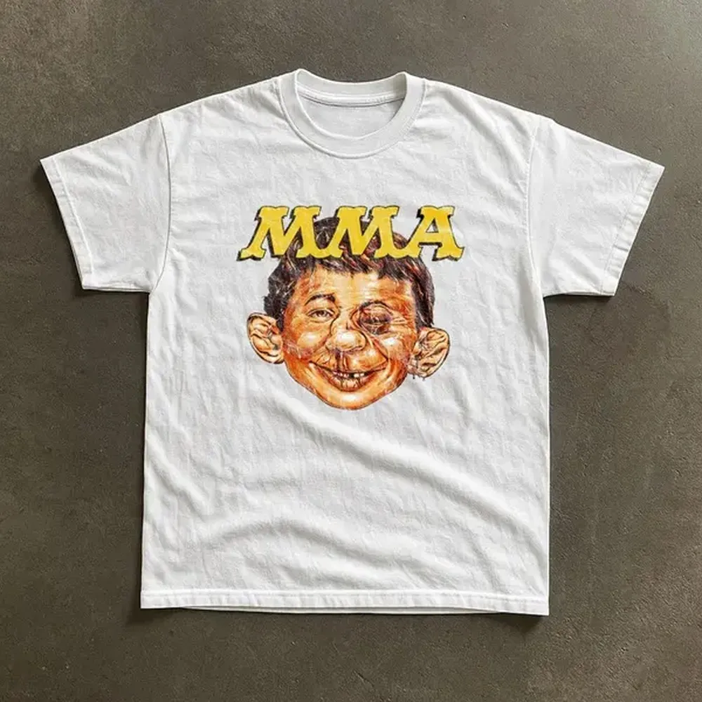 MAD MMA MAGAZINE T-Shirt, Logo Tee, Gifts Shirt, Unisex Vintage Graphic Tees Gothic Grunge Y2k Emo Scene Amity Affliction Style Clothes Men Women Streetwear