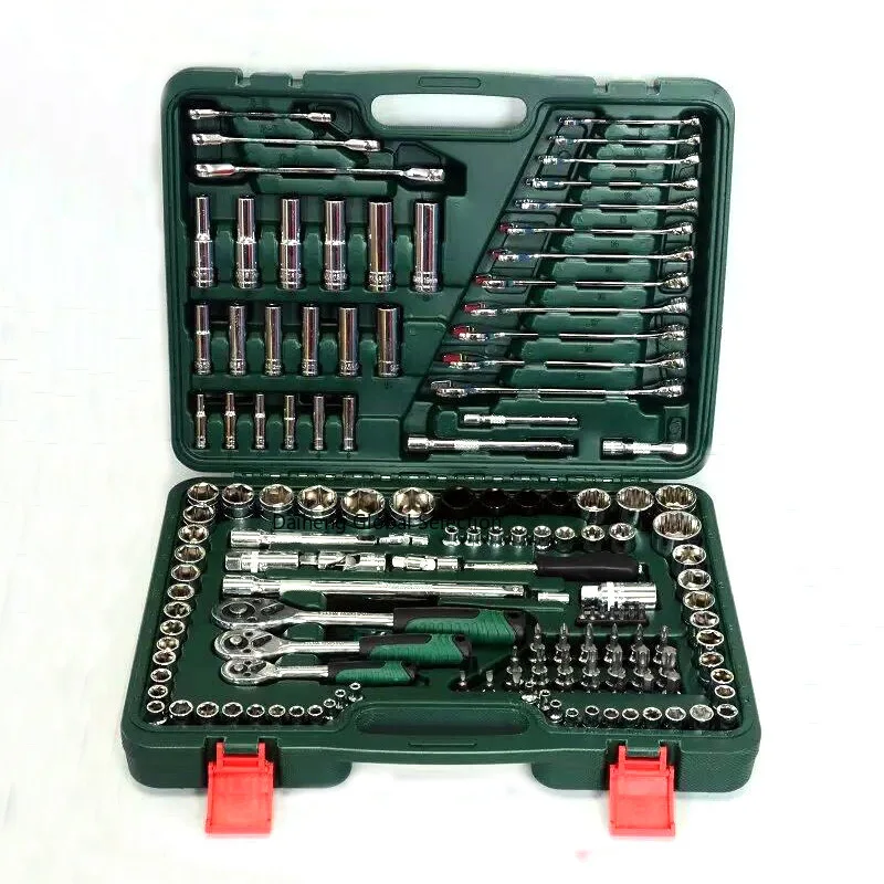 

Новый набор инструментов для авторемонта из 150 предметов: многофункциональные торцевые головки, гаечные ключи и трещотки, набор для авторемонта, комплект инструментов для оборудования