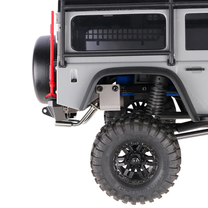 CGRC Metall Simulation Hinten Endrohr Auspuffrohr für 1/18 RC Crawler Auto Traxxas TRX4M Defender Upgrade Teile