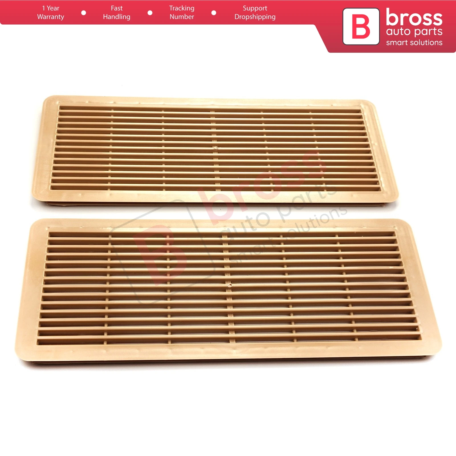 BSR637-1 2 Pieces Sunroof Grille Vent Screen Cover Beige A2117840644 for Mercedes W203 W208 W209 W210 W211 W215 W219 W220 W240