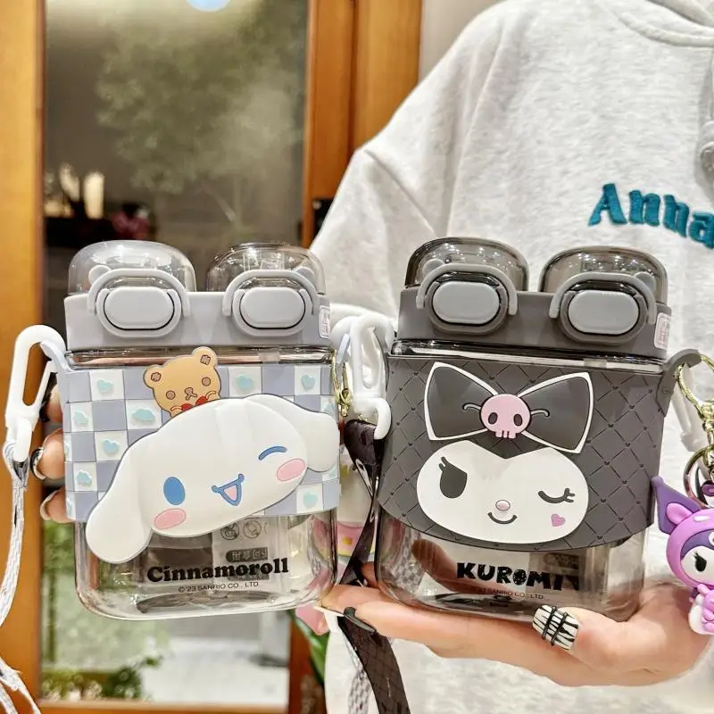 

Sanrio Cartoon Kuromi Children's water cup tritan material for school special double drinking cup boys girls cup Birthday gift