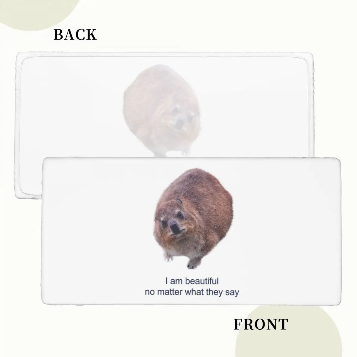 Rock Hyrax Photo Dassie Self-Love Vampire Potato Custom Rectangular Tablecloth Oilproof Table Cover for Dining Table Cloth