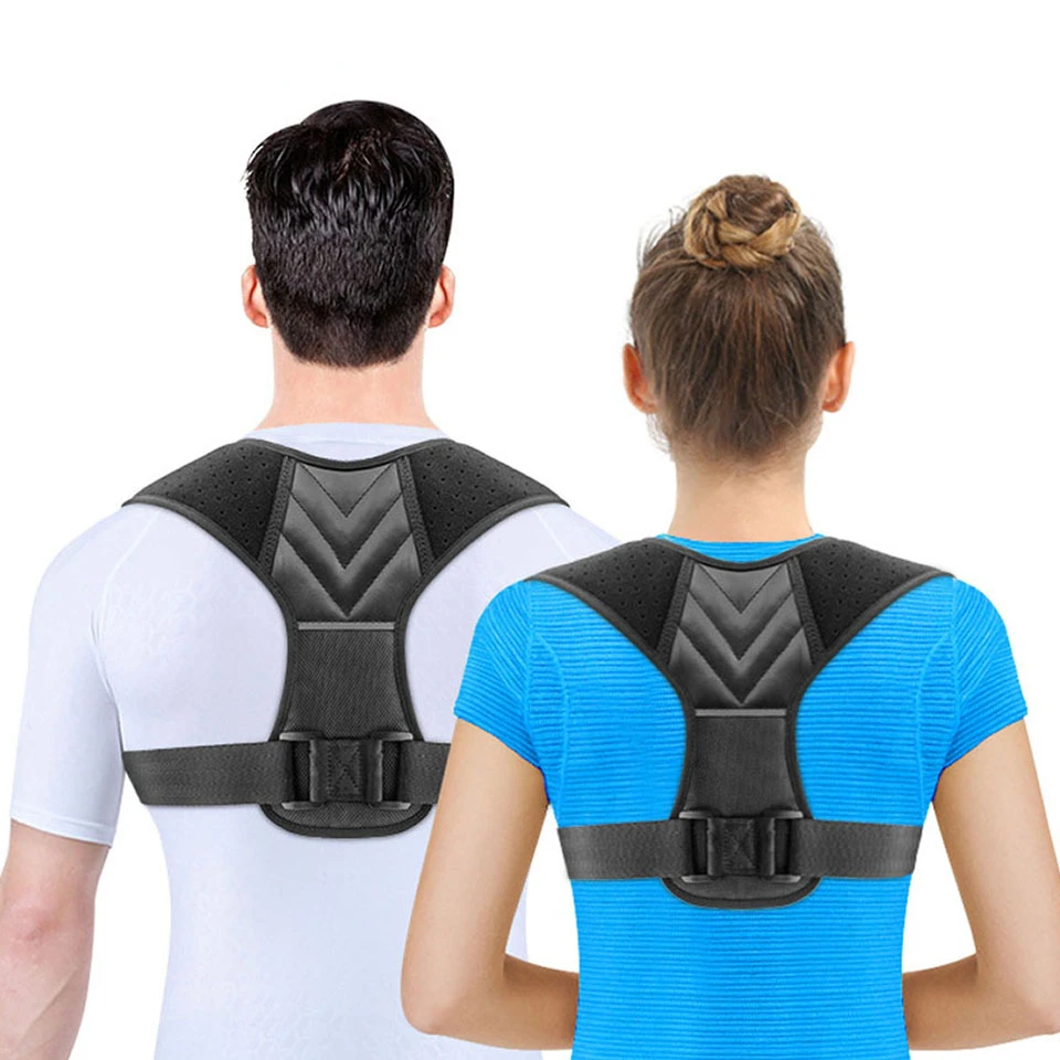 Adjustable Back Shoulder Posture Corrector Belt Clavicle Spine Support Reshape Your Body Home Office Sport Upper Back Neck Brace