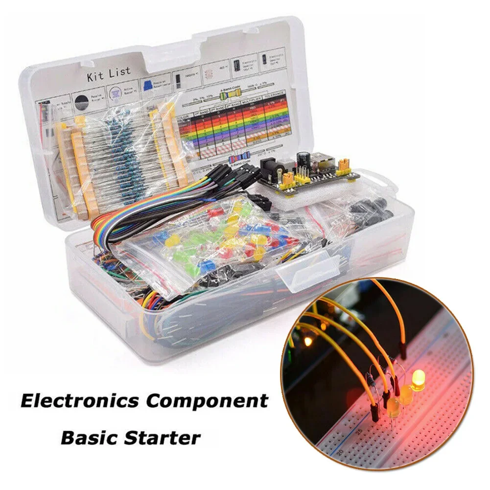 1 Set 830 Breadboard Cable Resistor Electronic Assembly Component Starter-kit For Arduino Without Box Electronic Component