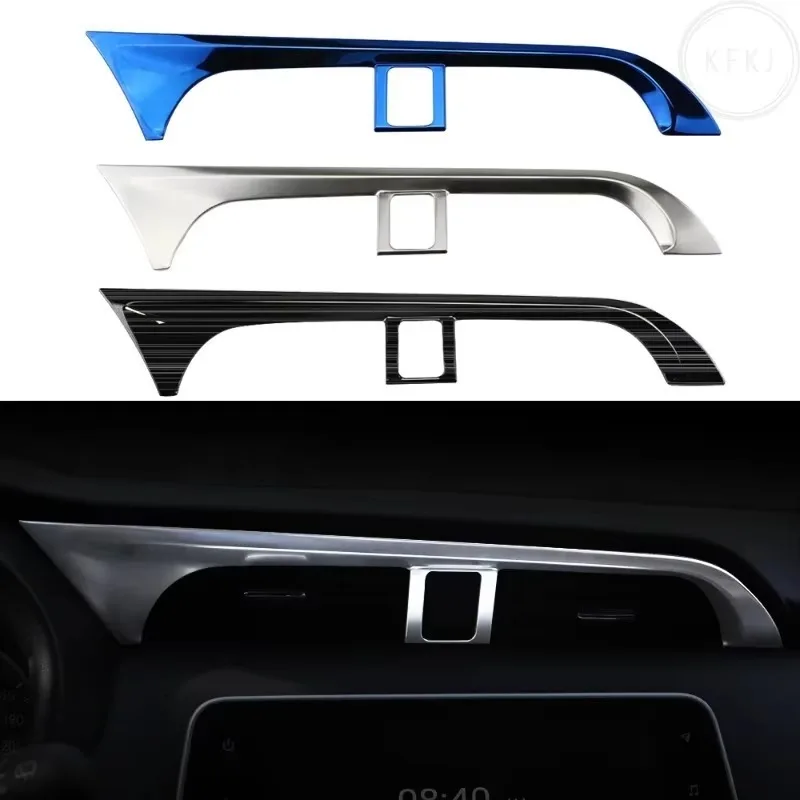 

Stainless Steel Car Center Air Conditioning A/C Outlet Vent Cover Trim For Nissan Kicks 2017 - 2021 LHD Accessories