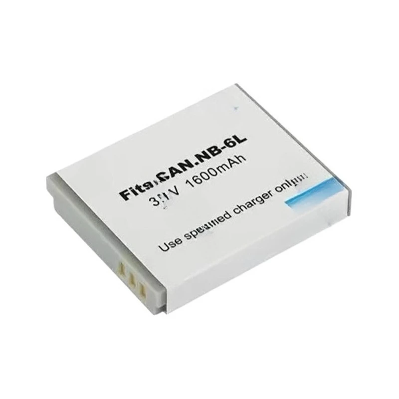 New NB-6L 3.7V 1600mAh NB6L Replacement Battery for Canon PowerShot D30 D10 S95 SX280 HS IXUS 25IS SD770  95IS 200IS Li-Polymer