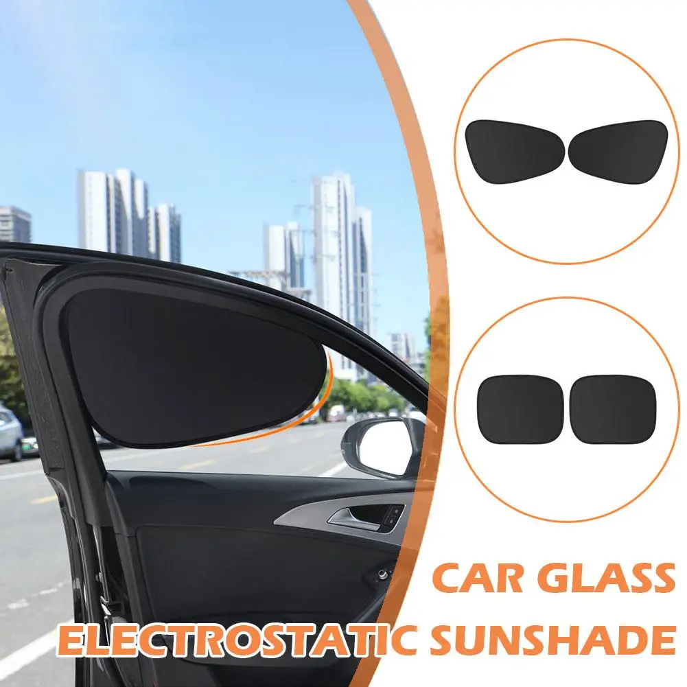 SEAMETAL 4-Layer Sun Shade Cover For Car Side Window Ultra-Light Electrostatic Curtains Sun Protection For Baby 99.9% UV Bl H1V5