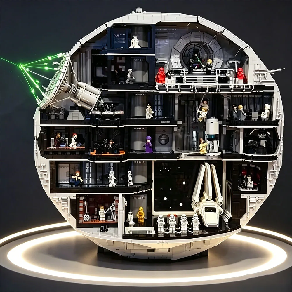 

Model Building Blocks Space Wars Moc Death Star 75419 Ultimate Collector Series 9023Pcs 38 Minifigures Adult Collectible Gifts
