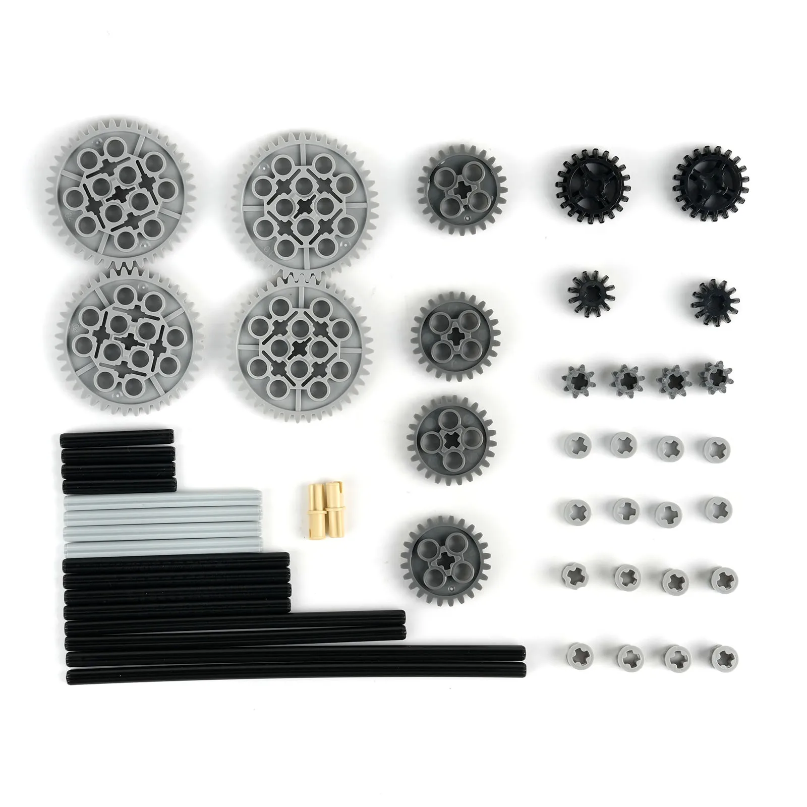 MOC Gears Axle Set Technical Tracks Wheels Pack Tank Chain Crawler compatible for Legoeds 3711 3873 57518 88323 15379 14696