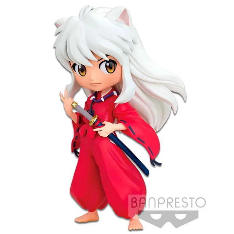 In Stock Bandai Original Q Posket Anime Inuyasha Q-version Action Figure Model Holiday Gifts