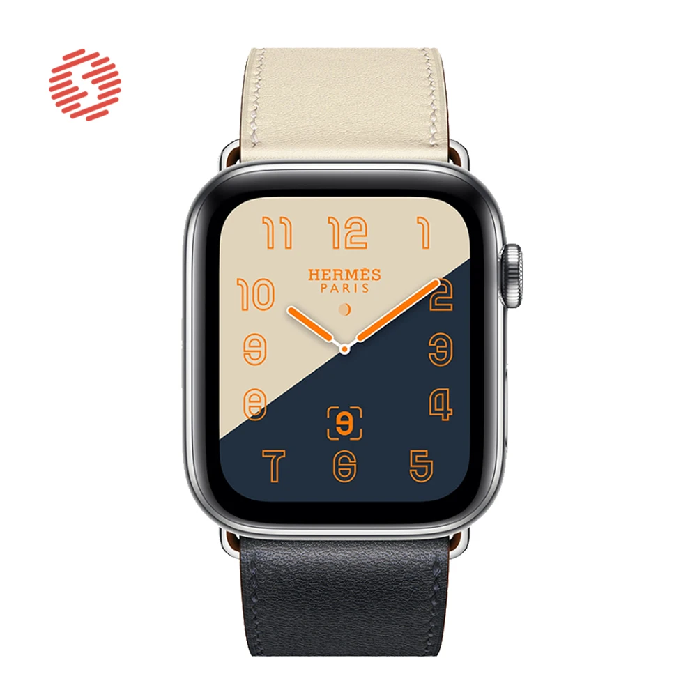 ShengOne Leather Fashion Band Exquisite Bracelet for Apple Watch 7 6 SE 5 4 45 44 42 MM Two-tone Replacement Strap 3 2 41 40 38