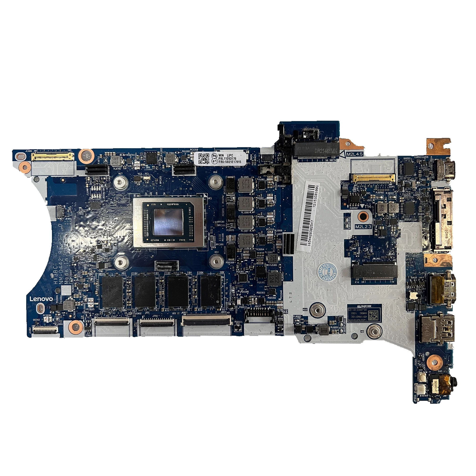 

T14s Gen 2 X13 Gen 2 Laptop Motherboard For Lenovo ThinkPad NM-D442 FRU;5B21E17915 DDR4 CPU: R5-5650U 16G