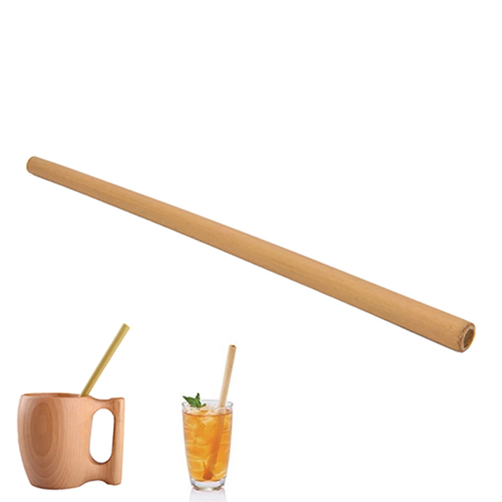 

1 pc Bamboo Drinking Straws Eco-Friendly Cocktail Party Straw For Smoothies Coffee Tea Durable Stylized Bamboo Straws