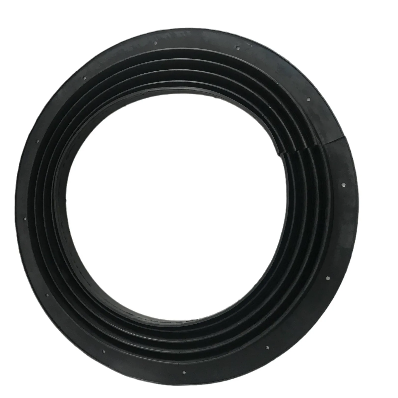 High width vibrating screen sealing ring rubber soft connection rectangular sealing ring wear-resistant corrugated sleeve