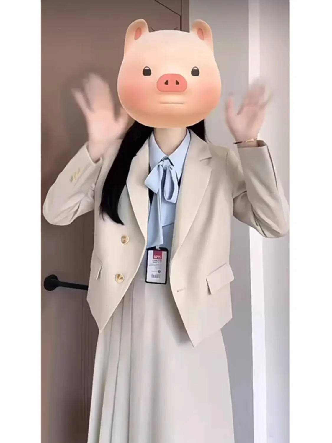 Lange blazers vrouw chique denim blazer gekerfde kraag vintage patchwork kantoor dame elegant casual lente herfst bovenkleding