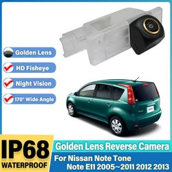 Rear View Reverse Camera For Nissan Note Tone NOTE E11 2005~2012 2013 Night Vision CCD license plate Backup Camera Golden Lens