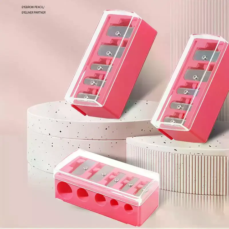 Picture 5: 5 Holes Sharpener Multi-functional Pencil Sharpener With Lid For Eyeliner Lipliner Pencils