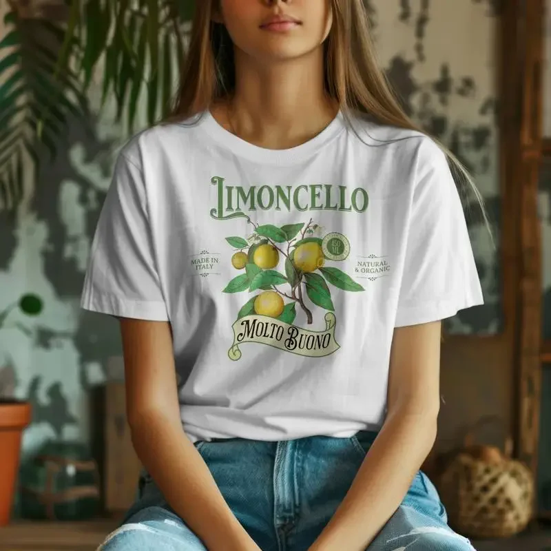 Camiseta Limoncello Lover, licor de limones sicilianos, muy bueno