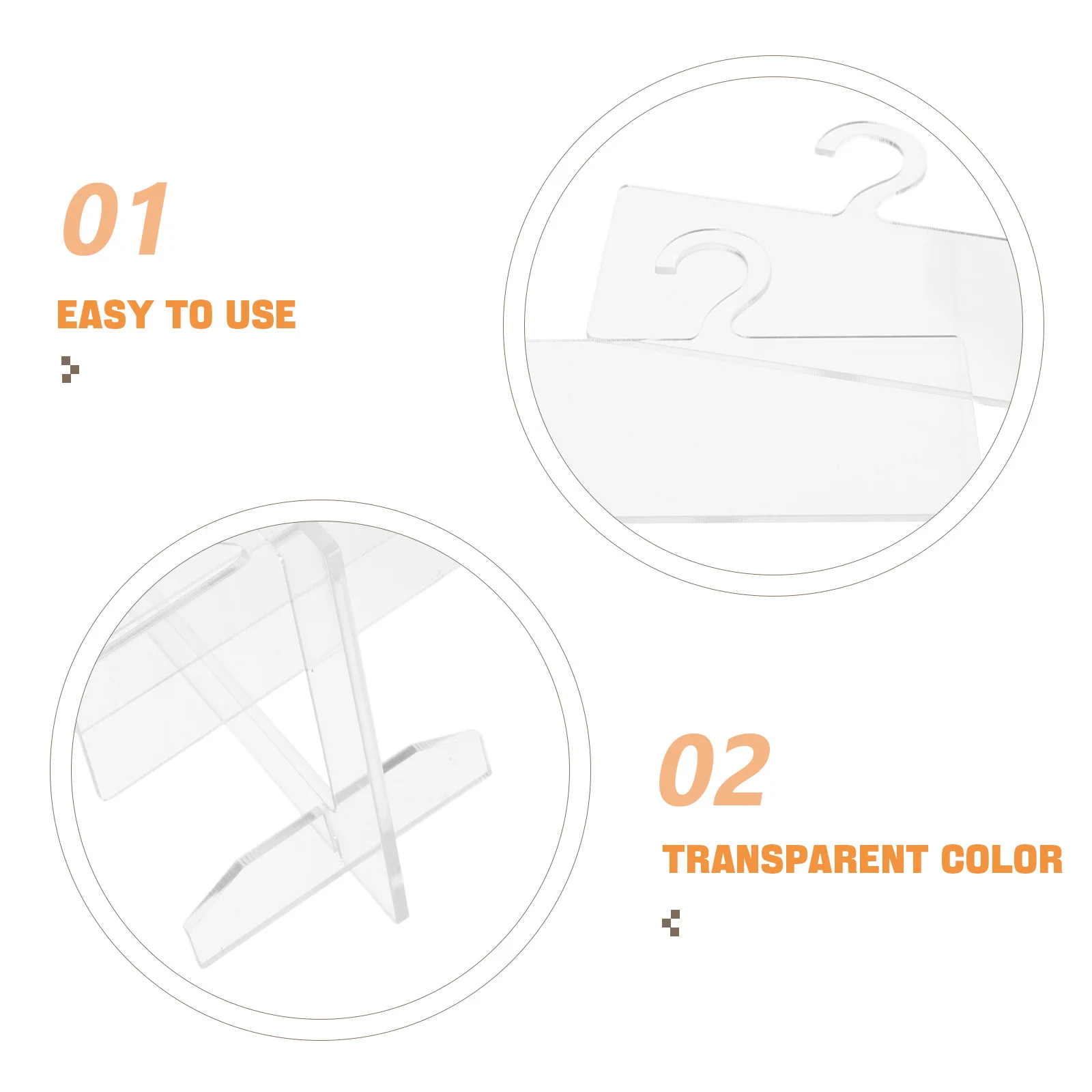 ชุดอุปกรณ์จัดเก็บเล็บอะคริลิค 1 ชุด รูปทรงไม้แขวนเสื้อขนาดเล็ก สำหรับจัดเก็บเล็บปลอม แบบใส สำหรับใช้ในร้านทำเล็บ