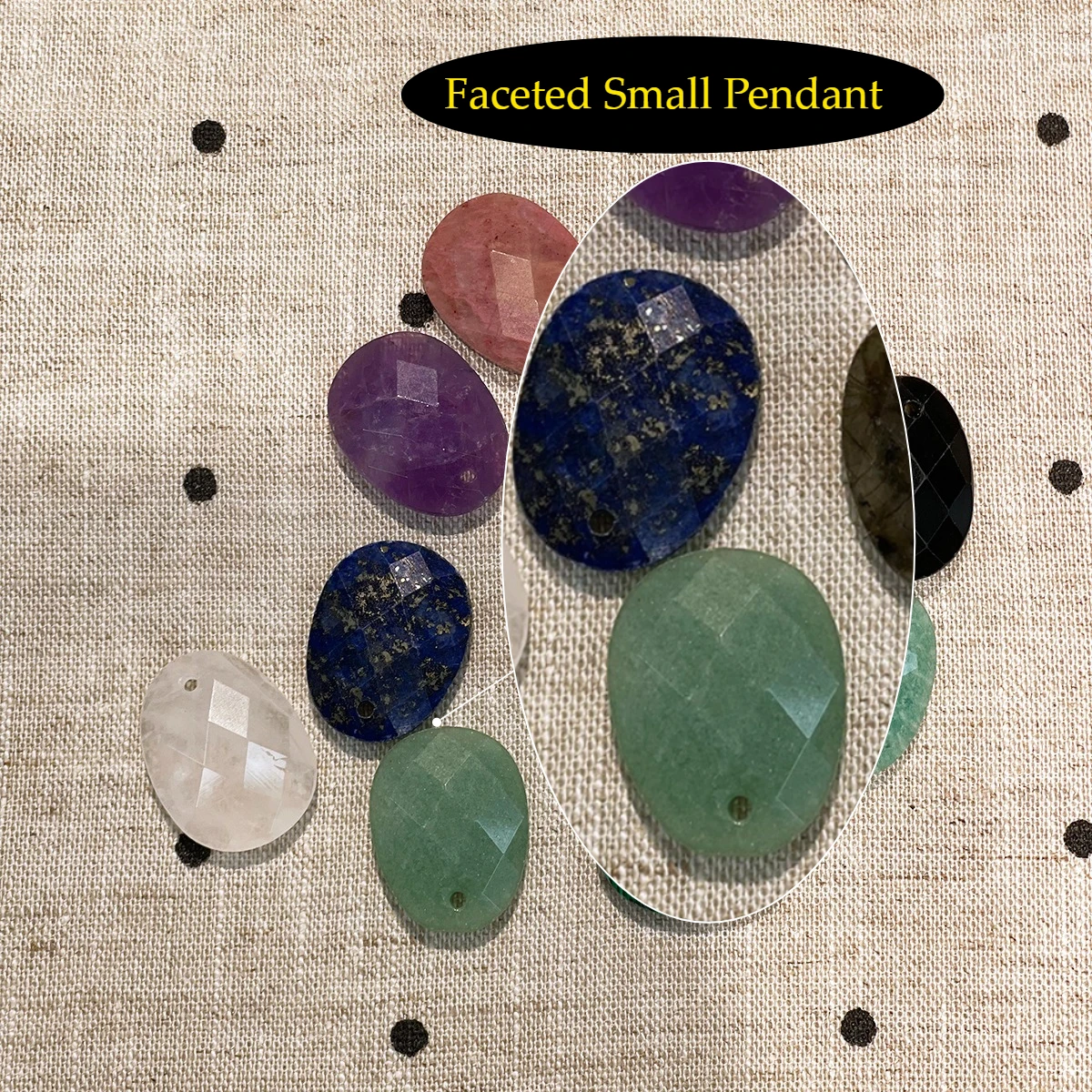 2Pcs Faceted Small Pendant Natural Stone Turquoise Pendant 16x21mm For Jewelry Making DIY Necklace Bracelet Earrings Accessory