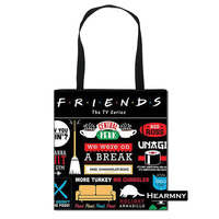 Central Perk Coffee Friends TV Show Women Fashion Handbag Ladies Shopping Bag Teenager Girl Shoulder Bag for Travelling