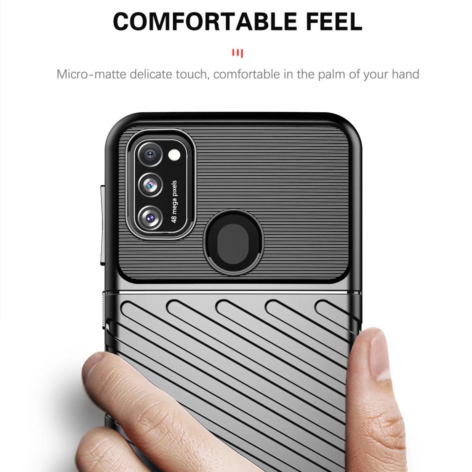 Luxury Mobile Shell For Galaxy M21 2021 M22 m23 m21s Soft Thunder Case for samsung m21 galaxy m20 Shockproof Matte Phone Cover