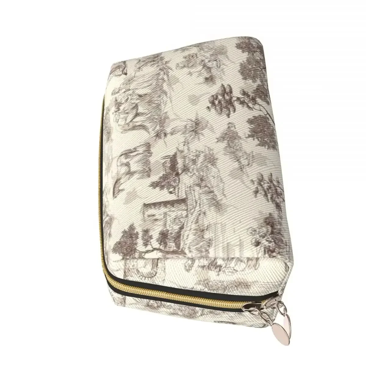 

Toile De Jouy Sepia винтажная парижская художественная дизайнерская косметичка женский дорожный косметический органайзер милые сумки для хранения туалетных принадлежностей