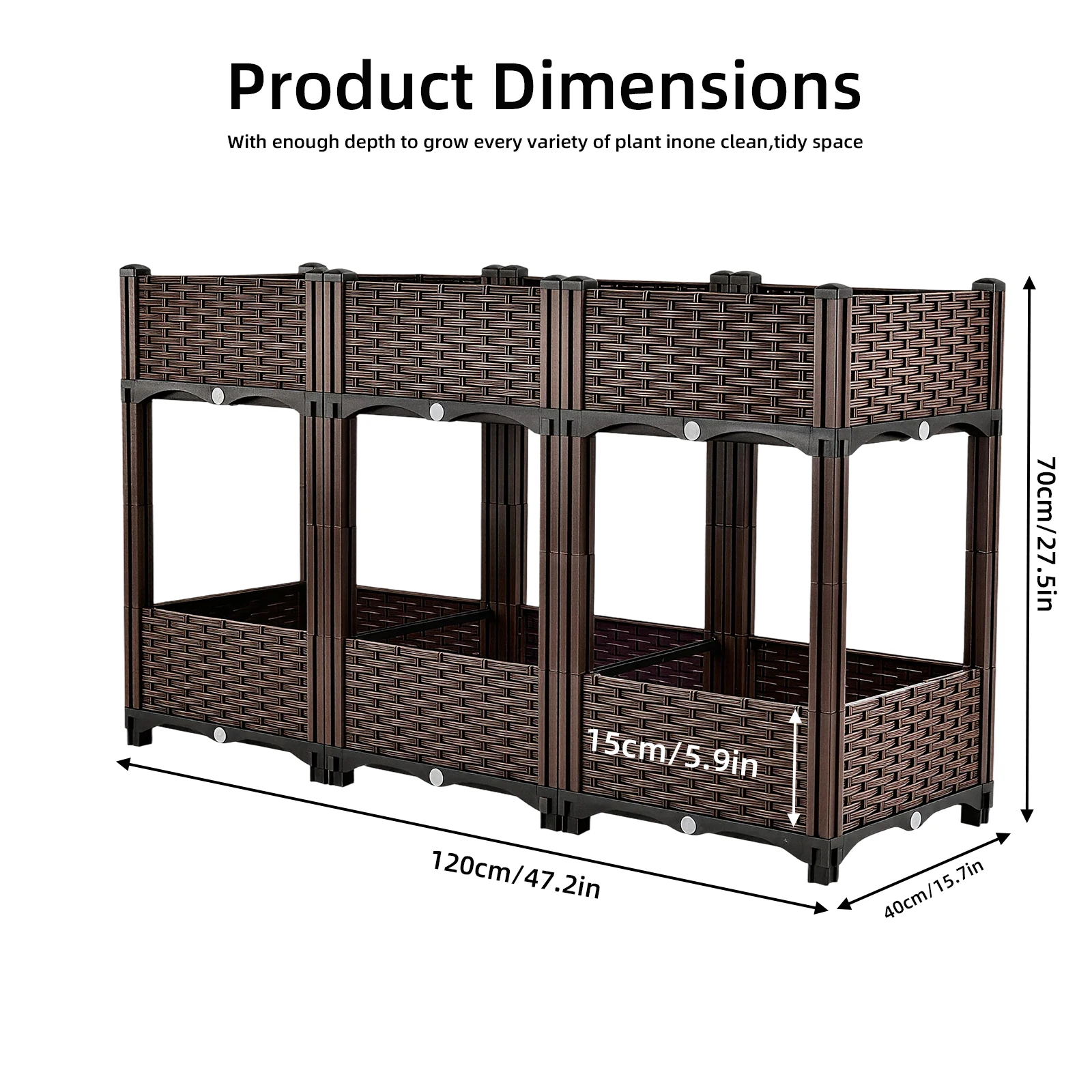Large Raised Garden Bed with L - Planter Raised Metal ulasan dan harga