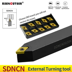 1pcs SDNCN1212H07 SDNCN1616H07 SDNCN2020K11 External Turning Tool Holder DCMT Carbide Inserts Lathe CNC Cutting Tools Set