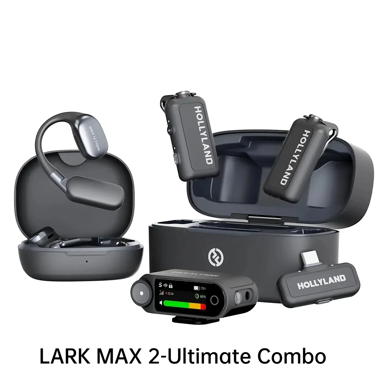 Hollyland Lark Max 2 Wireless Lavalier Microphone 100M Wireless